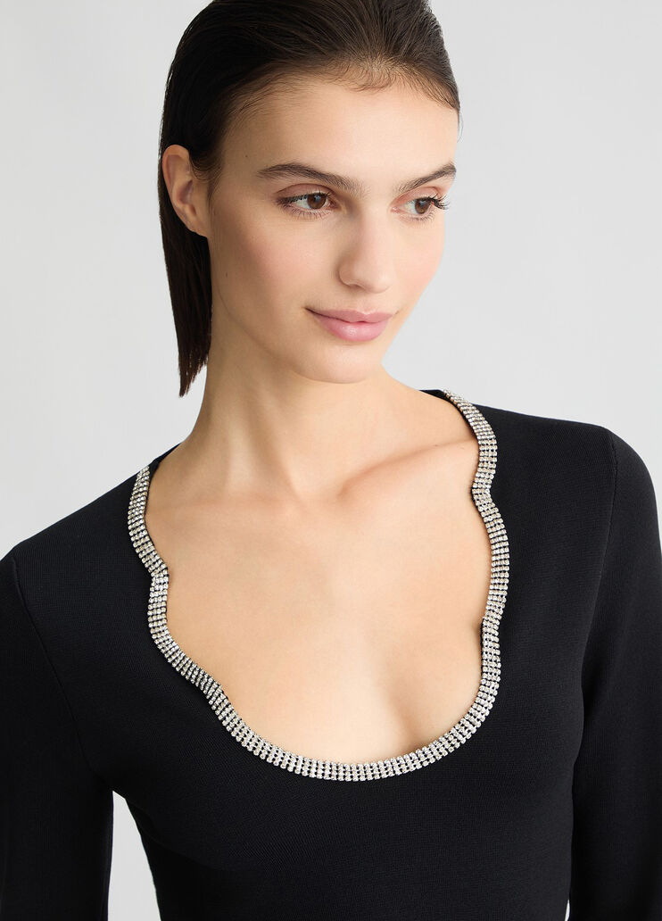 Jumper with gemstones black Liu Jo - medium Jumper with gemstones black Liu Jo - medium