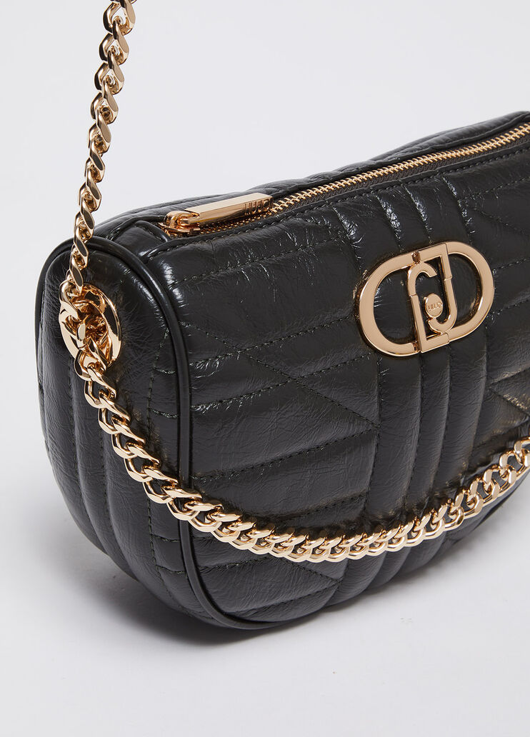 Quilted mini-clutch with chains green Liu Jo - medium Quilted mini-clutch with chains green Liu Jo - medium