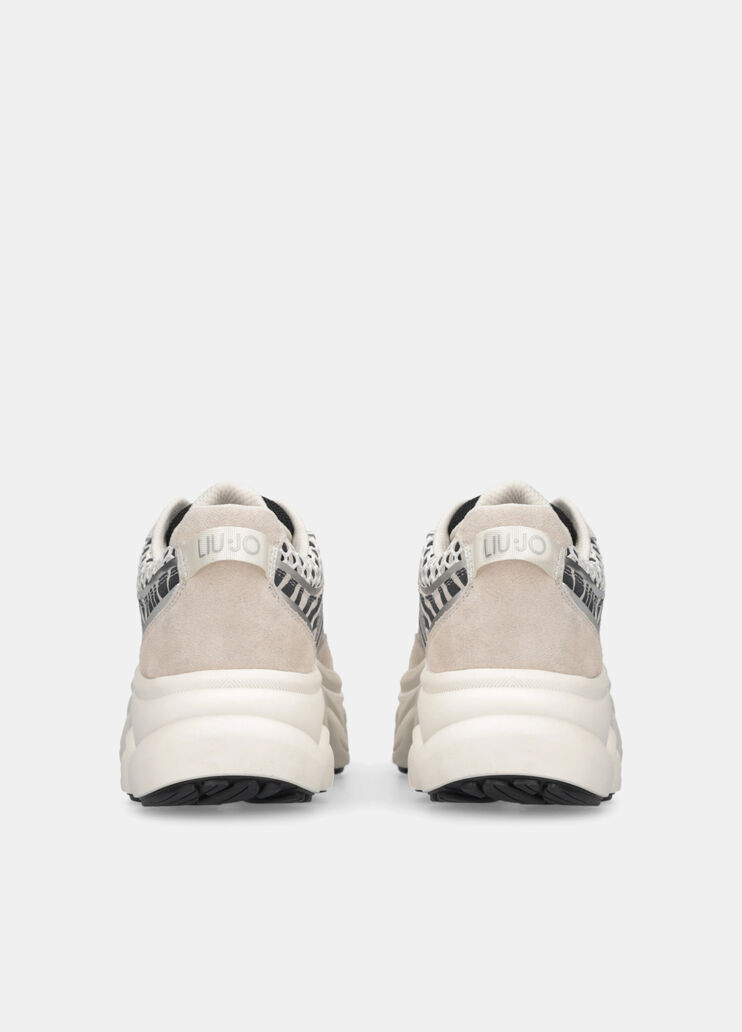 Chunky animal-print sneakers zebra print Liu Jo - large image number 7