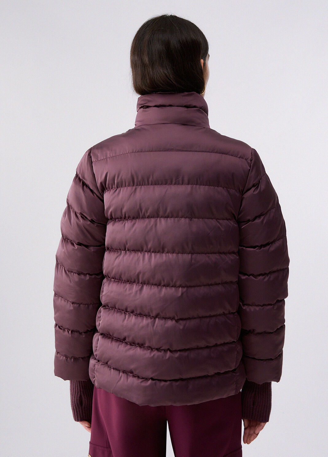 Padded Jacket in Glossy Nylon aubergine Liu Jo - large image number 1