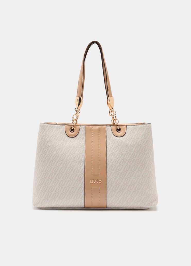 Bolso de hombro mediano  blanco/beige Liu Jo - medium