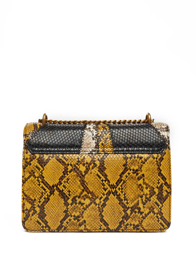 Sac à bandoulière écoconçu moutarde, écru et noir Liu Jo - large image number 2