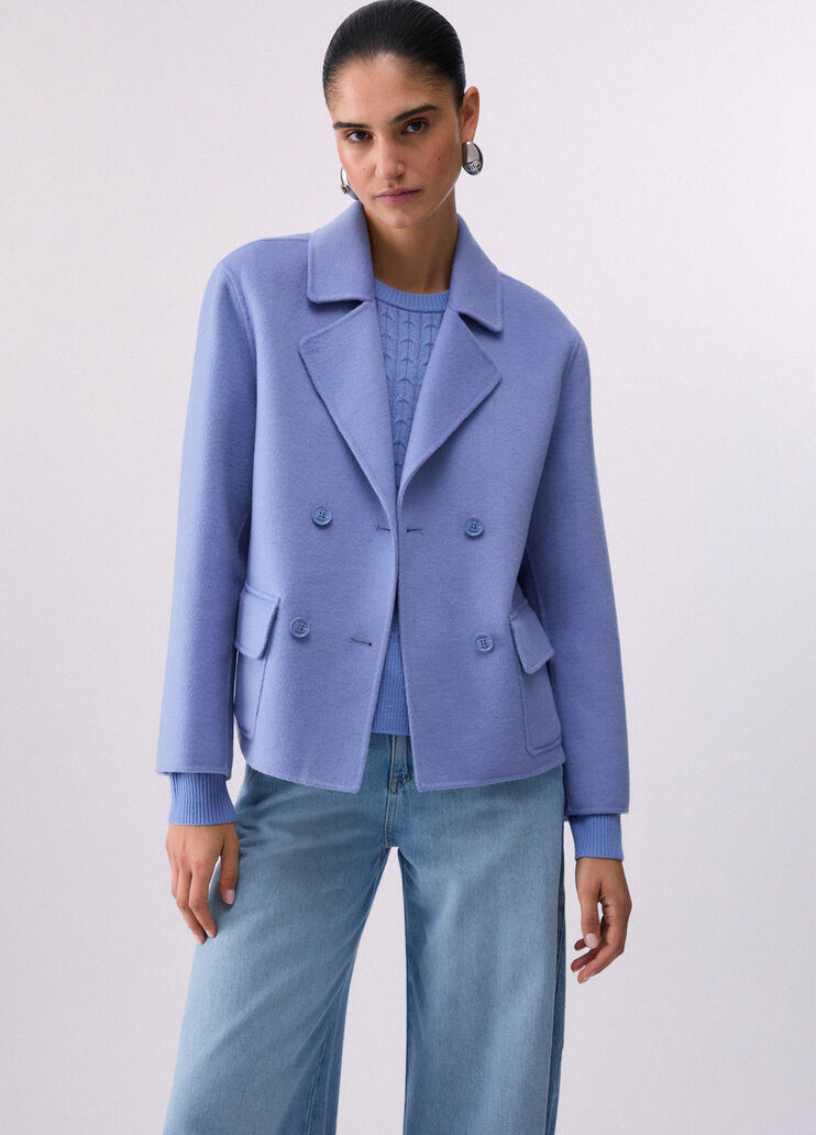  Short double baize coat light blue Liu Jo - medium