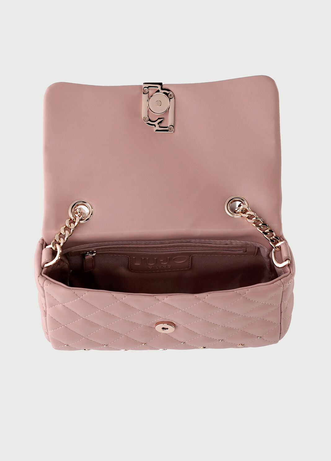 Borsa a tracolla con micro borchie Rosa Liu Jo - large image number 4