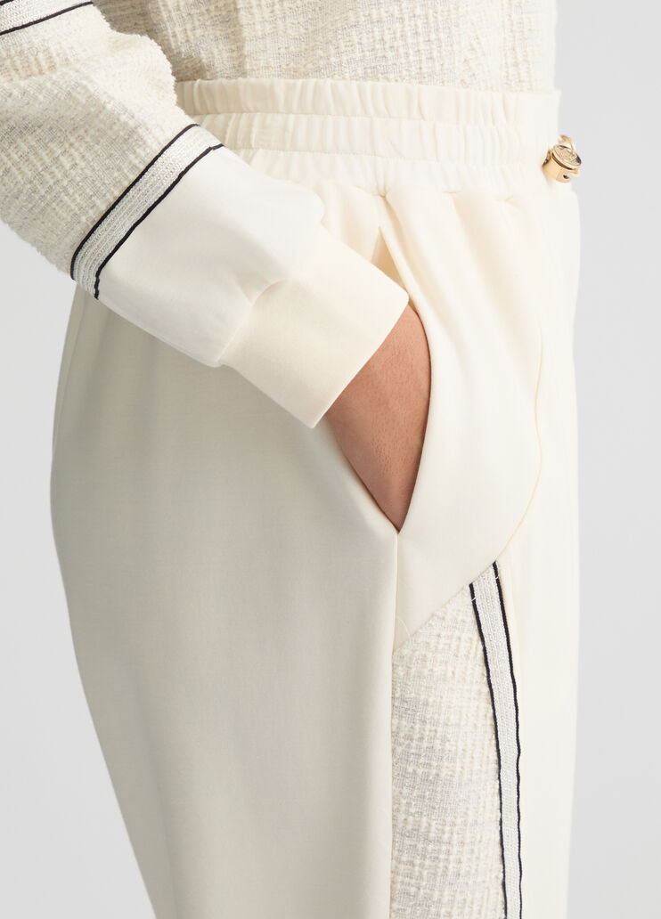 Jogging pants in jersey white Liu Jo - large image number 3 Jogging pants in jersey white Liu Jo - large image number 3