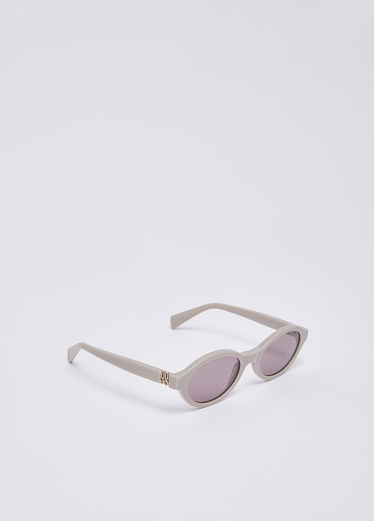 Lunettes de soleil ovales ivoire Liu Jo - medium
