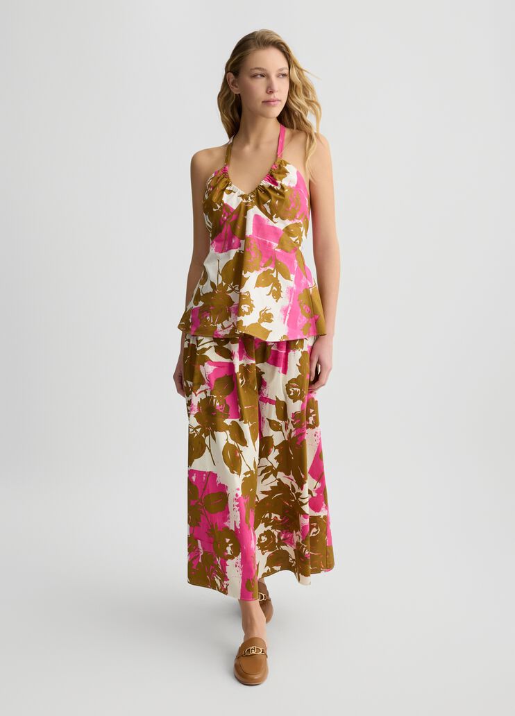 Printed poplin top floral Liu Jo - large image number 5 Printed poplin top floral Liu Jo - large image number 5