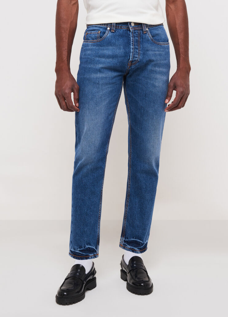 Cropped-Jeans im Regular-Fit Denim in mittlerer Waschung Liu Jo - large image number 0 Cropped-Jeans im Regular-Fit Denim in mittlerer Waschung Liu Jo - large image number 0
