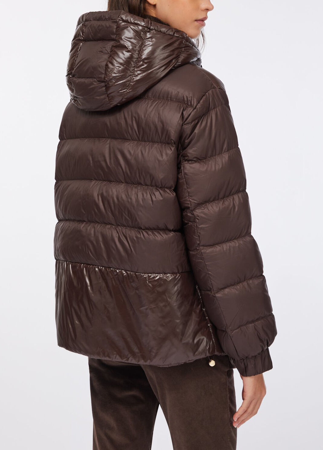 Jacket in nylon quilted chocolate Liu Jo - large image number 1