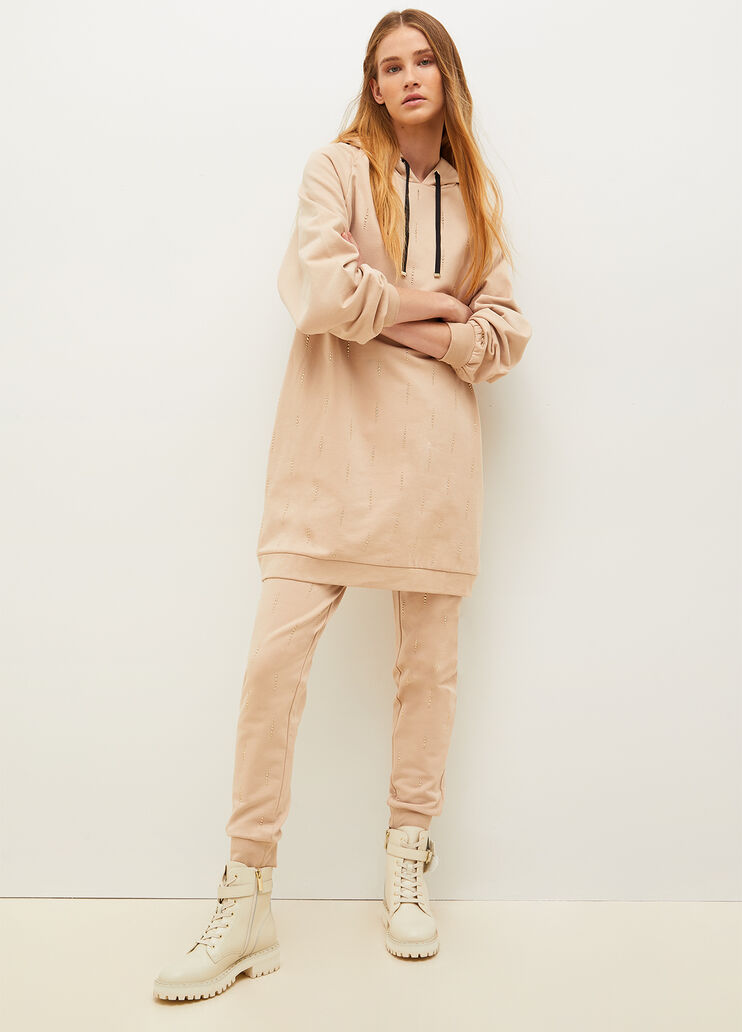 Eco-friendly dress with gemstones grey Liu Jo - look Eco-friendly dress with gemstones grey Liu Jo - look