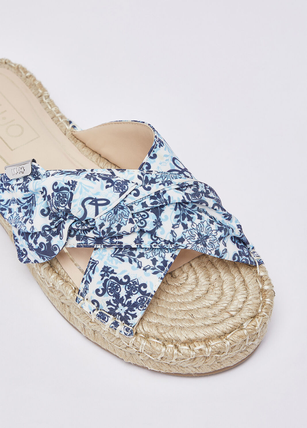 Pantolette aus Kordel mit Print Blau Liu Jo - large image number 4