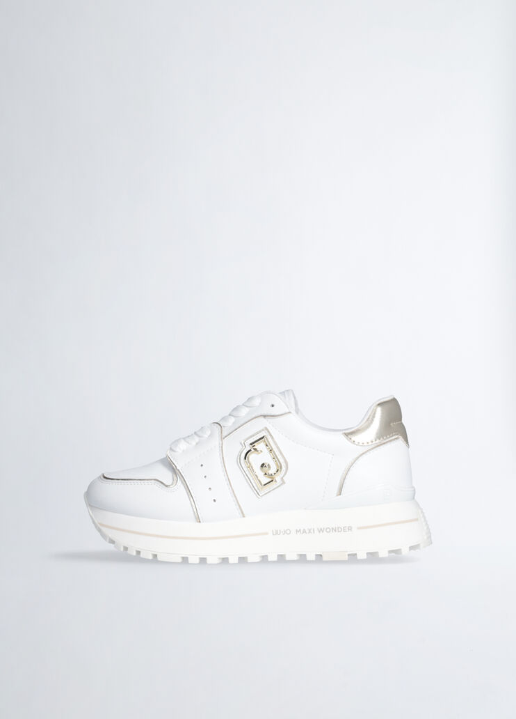 Leather platform sneakers white Liu Jo - large image number 4 Leather platform sneakers white Liu Jo - large image number 4