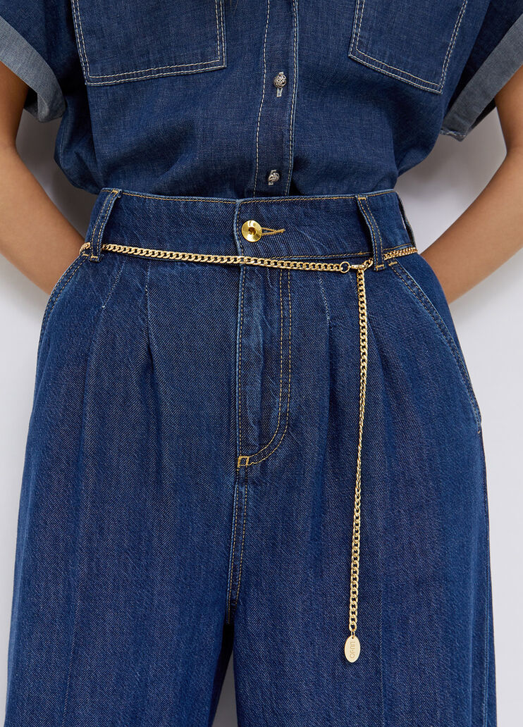 Eco-friendly palazzo jeans blue denim Liu Jo - large image number 4 Eco-friendly palazzo jeans blue denim Liu Jo - large image number 4