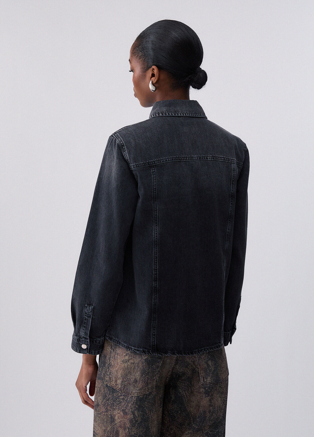 Slim Fit Denim Shirt black denim Liu Jo - large image number 1