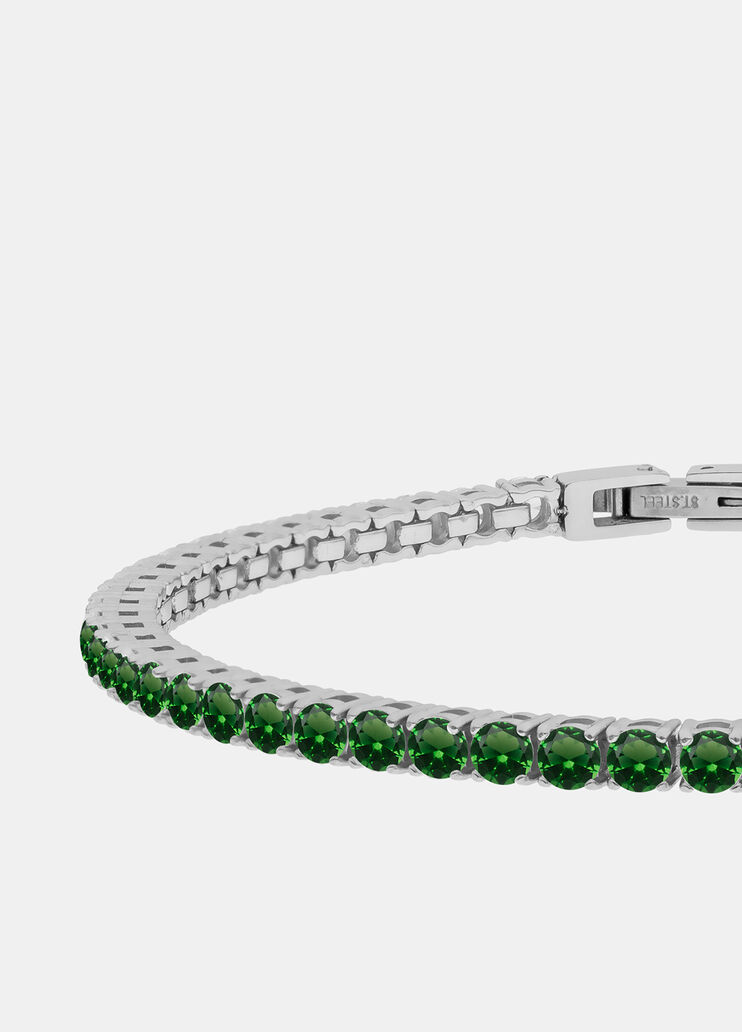 Tennis bracelet with diamantés green Liu Jo - medium Tennis bracelet with diamantés green Liu Jo - medium