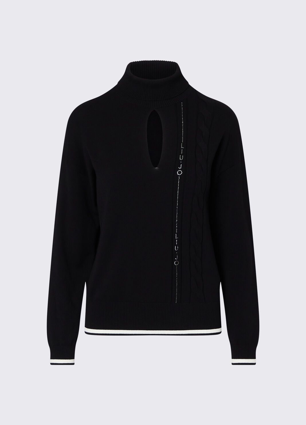 Turtleneck Sweater with Cut-Out black Liu Jo - large image number 6