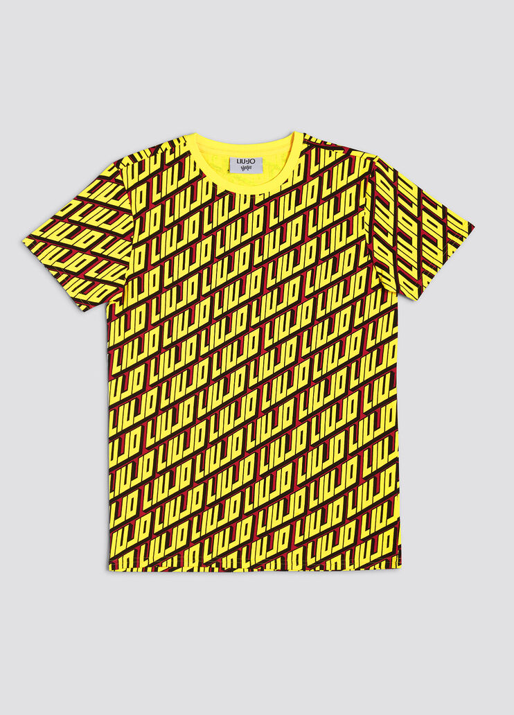Yellow t-shirt with print yellow Liu Jo - large image number 0