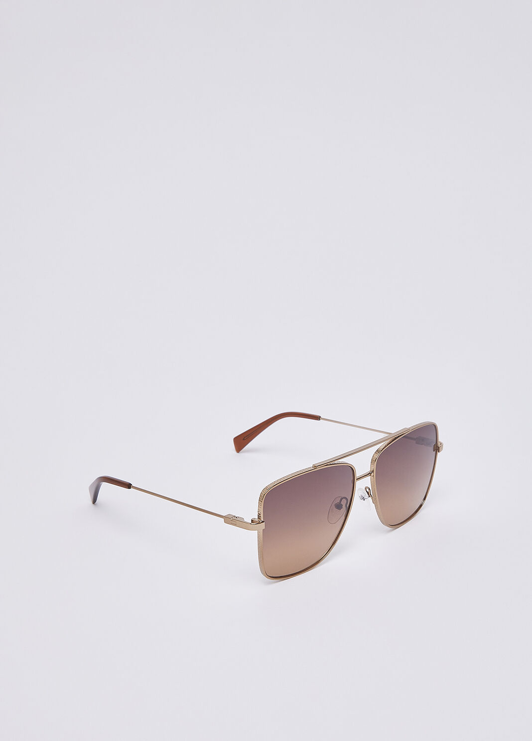 Lunettes de soleil aviateur oversize marron Liu Jo - large image number 0