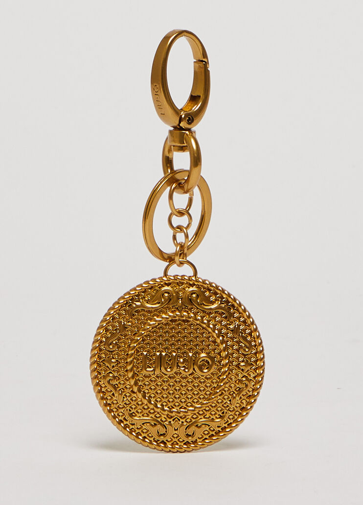 Portachiavi con logo color oro Liu Jo - large image number 0