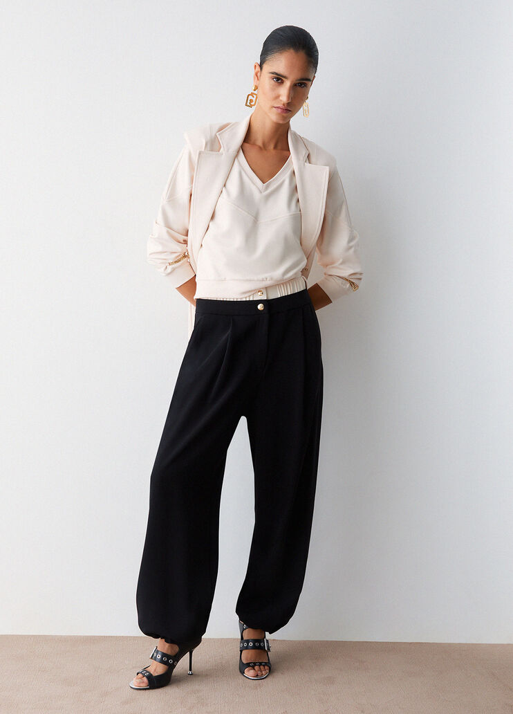 Sweat-shirt avec cha&icirc;ne champagne Liu Jo - medium