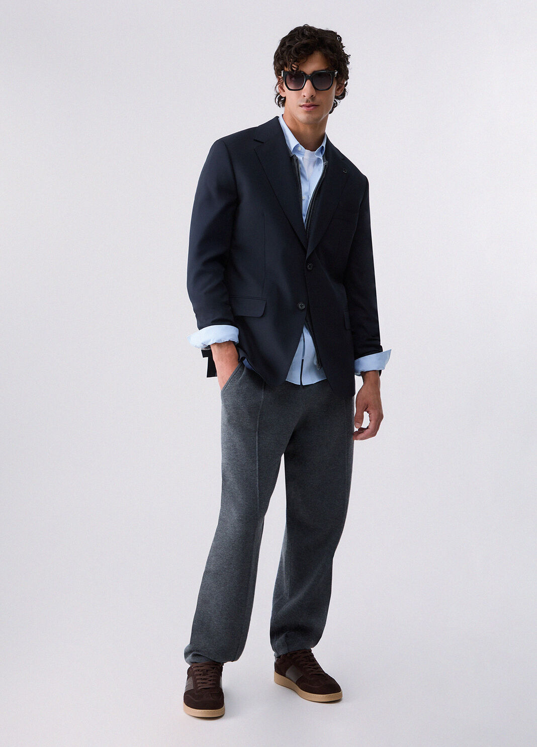 Wool Blend Blazer dark blue Liu Jo - large image number 5