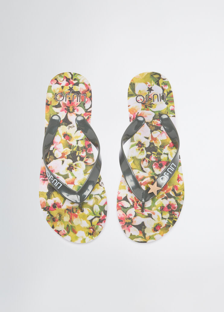 Thong sandals with floral print floral Liu Jo - large image number 2 Thong sandals with floral print floral Liu Jo - large image number 2