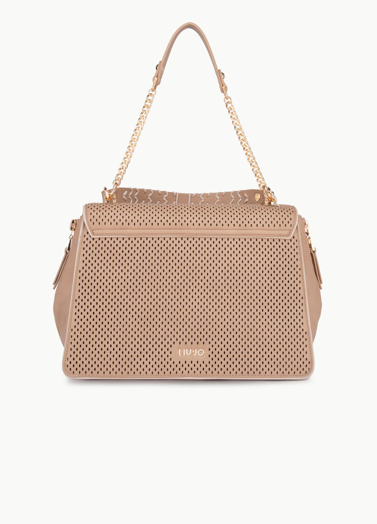 Borsa a mano traforata Marrone Liu Jo - large image number 2