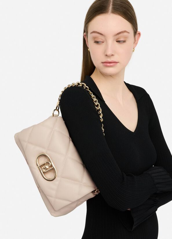 Medium quilted LaPuffy bag beige Liu Jo - large image number 0