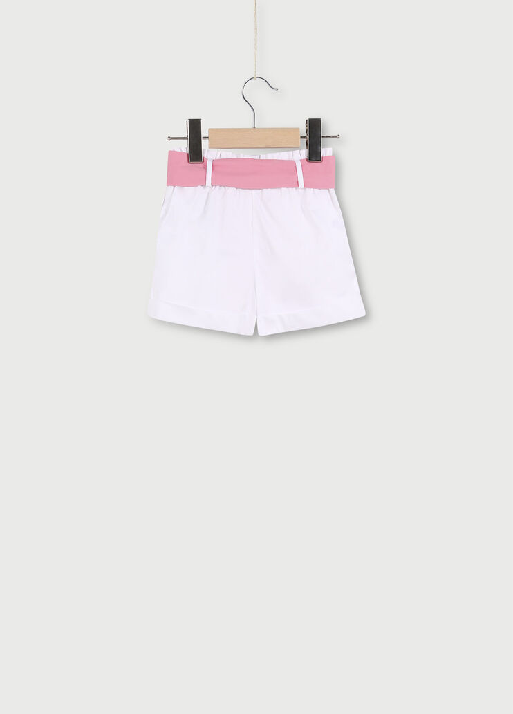 Short bambina con fiocco Bianco Liu Jo - large image number 1