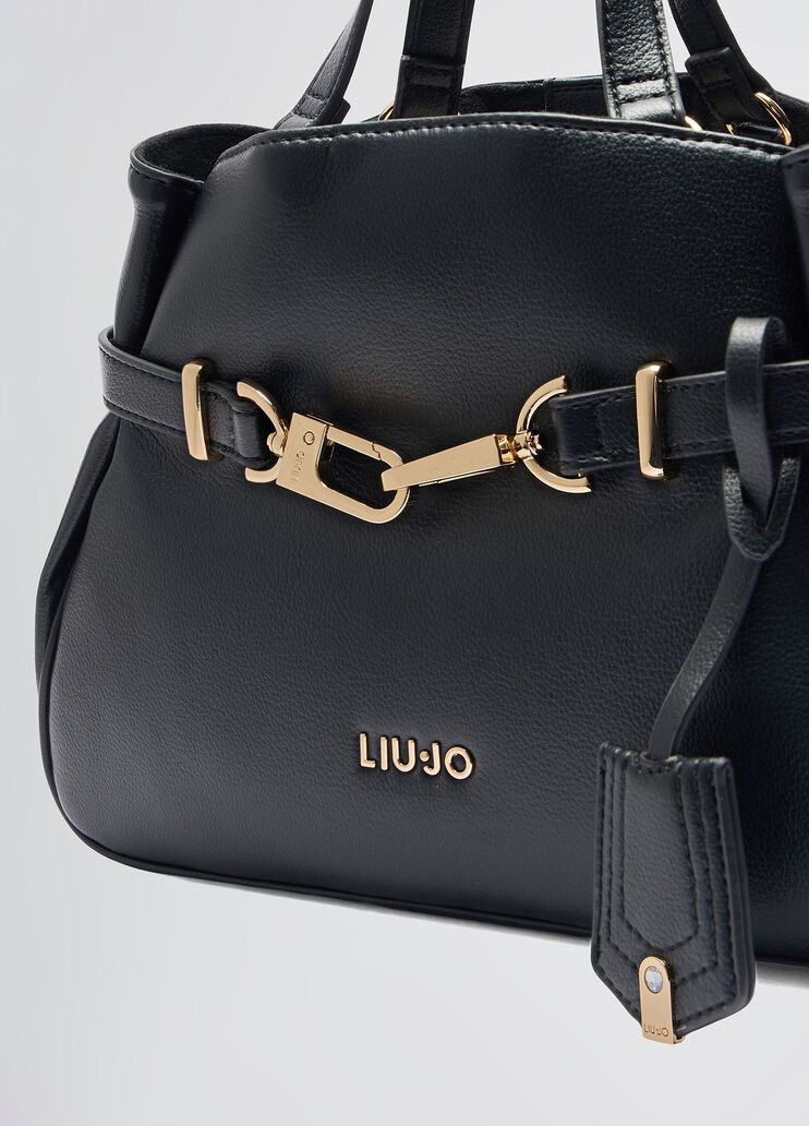 Black handbag with charm black Liu Jo - medium Black handbag with charm black Liu Jo - medium