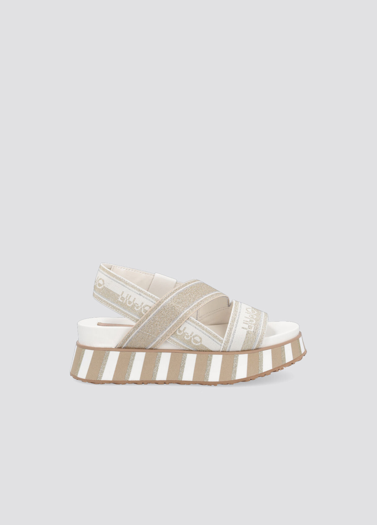 white platform flat sandals
