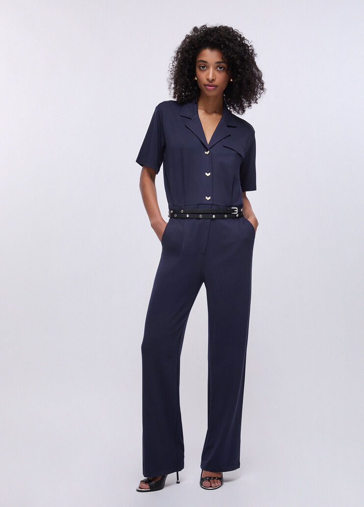Milanese stitch jumpsuit dark blue Liu Jo - medium