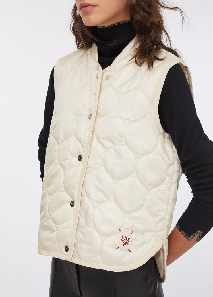 Padded and quilted vest  white Liu Jo - medium