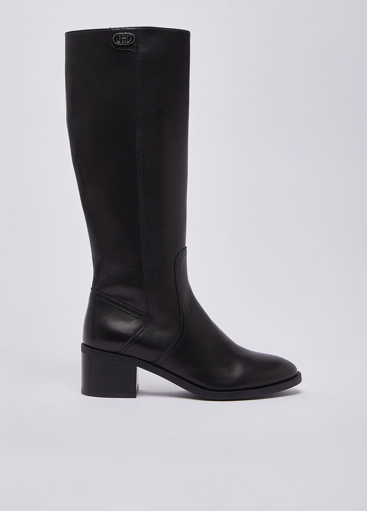 High leather boots black Liu Jo - medium