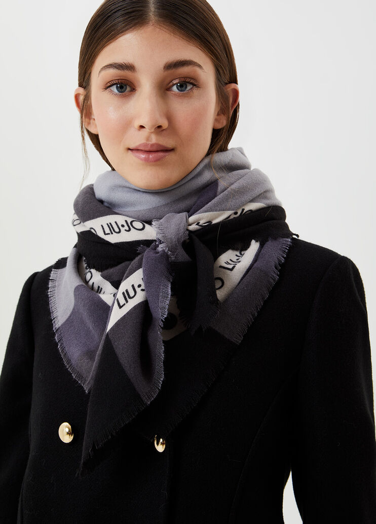 Colour block foulard Black Liu Jo - large image number 1
