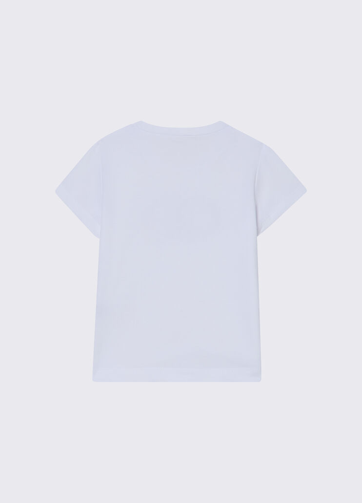 T-shirt con ricami gioiello bianco Liu Jo - medium