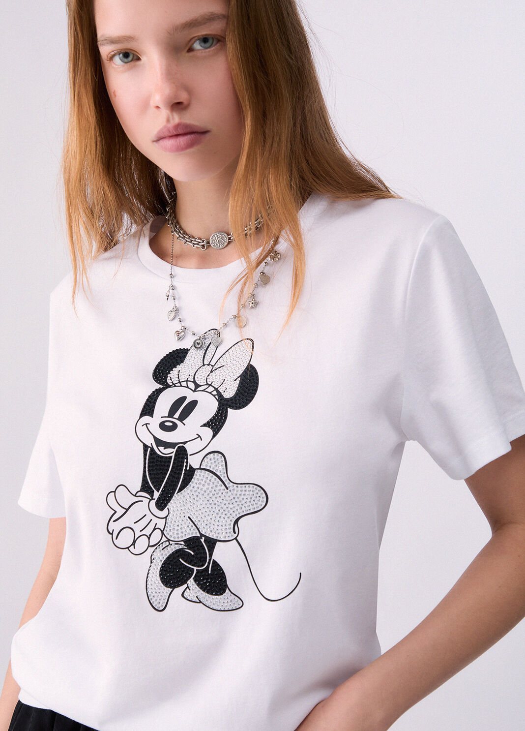 Bedrucktes T-Shirt Wei&szlig;/Miss Mouse s/w Liu Jo - large image number 4
