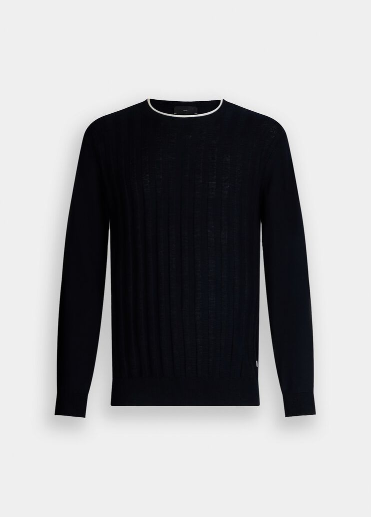 Cotton and silk jumper dark blue Liu Jo - large image number 6