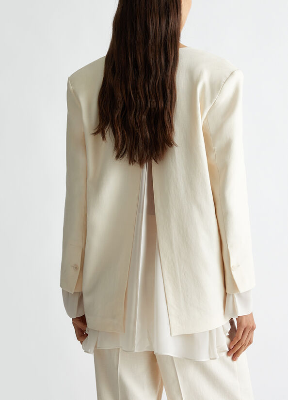 Blazer avec foulard blanc Liu Jo - large image number 1