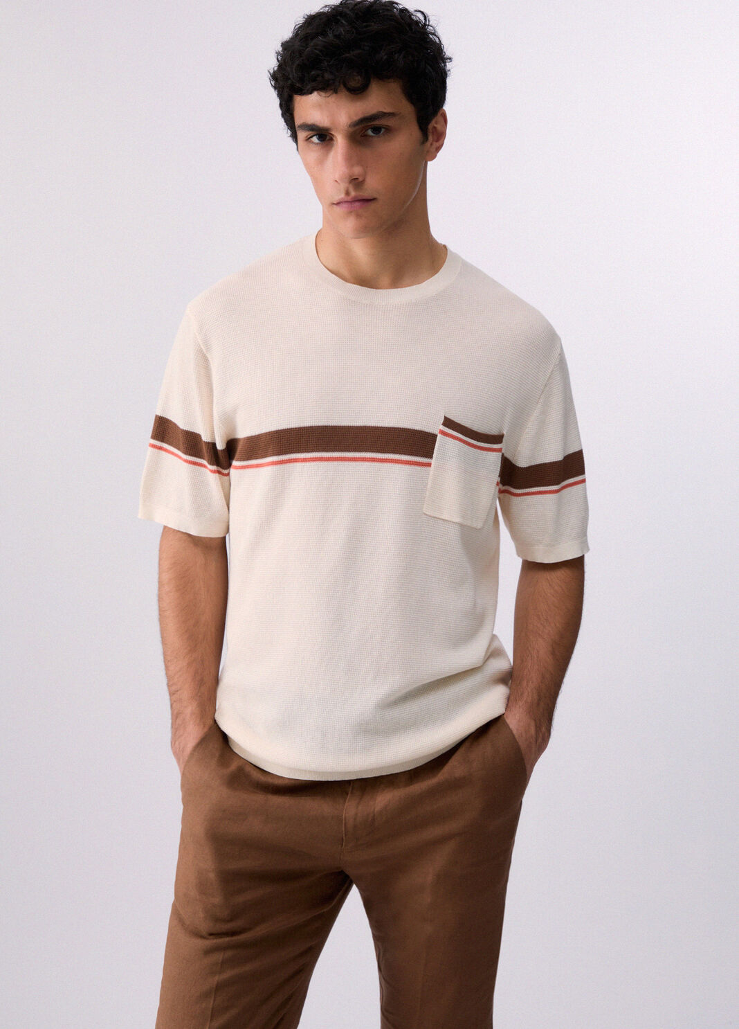 T-shirt in maglia bianco Liu Jo - large image number 0