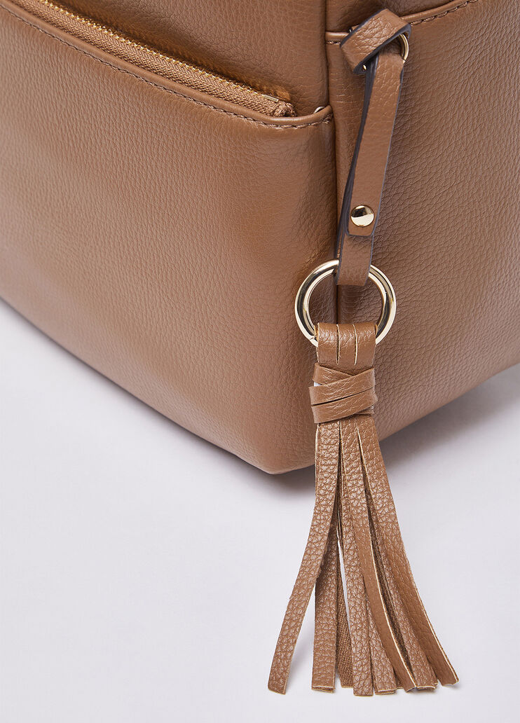 Mittelgro&szlig;er Rucksack mit Anh&auml;nger braun Liu Jo - medium