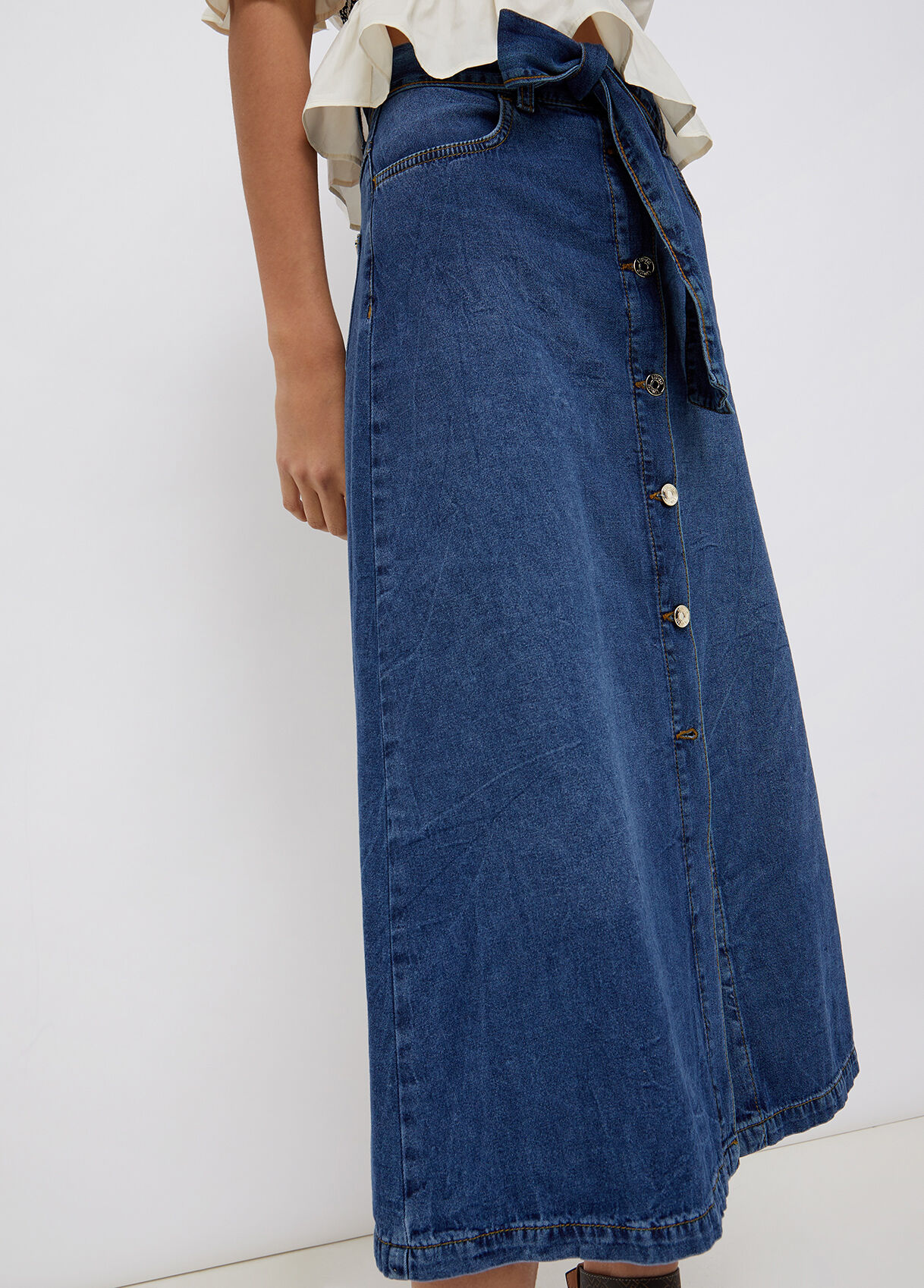 gonne jeans lunghe