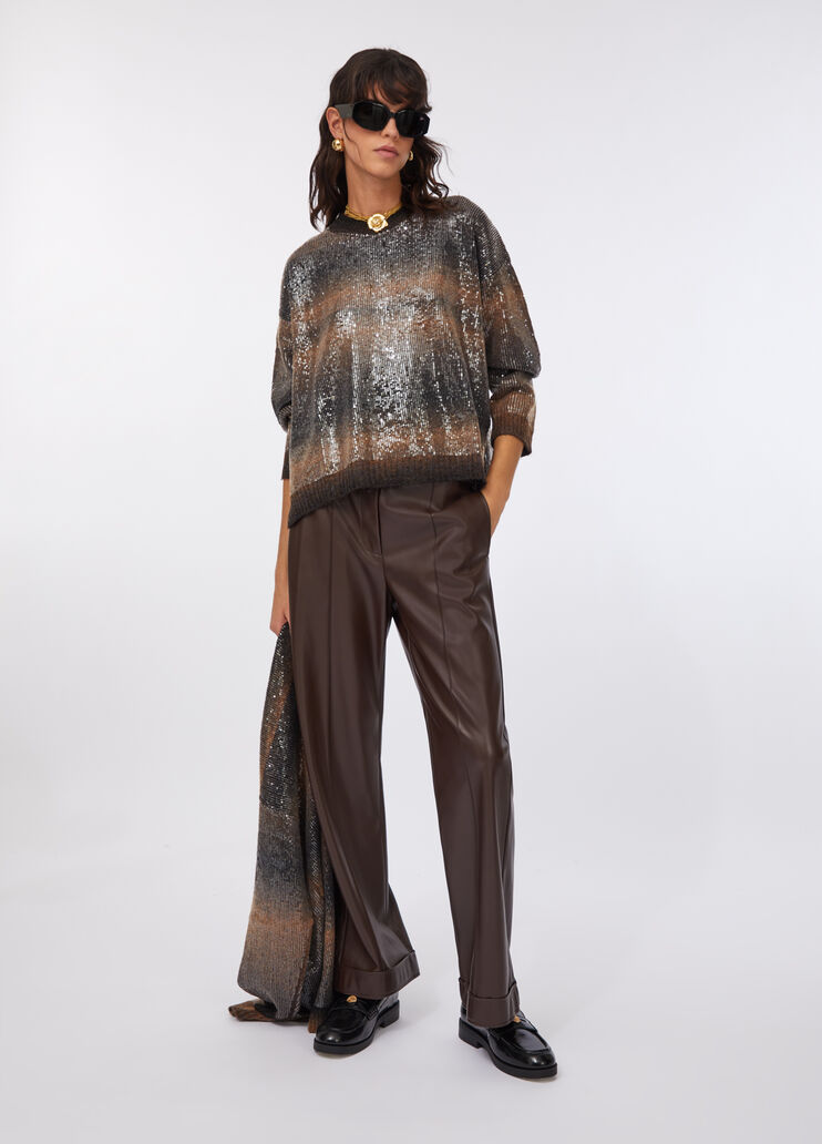 Jumper with sequins brown Liu Jo - medium Jumper with sequins brown Liu Jo - medium