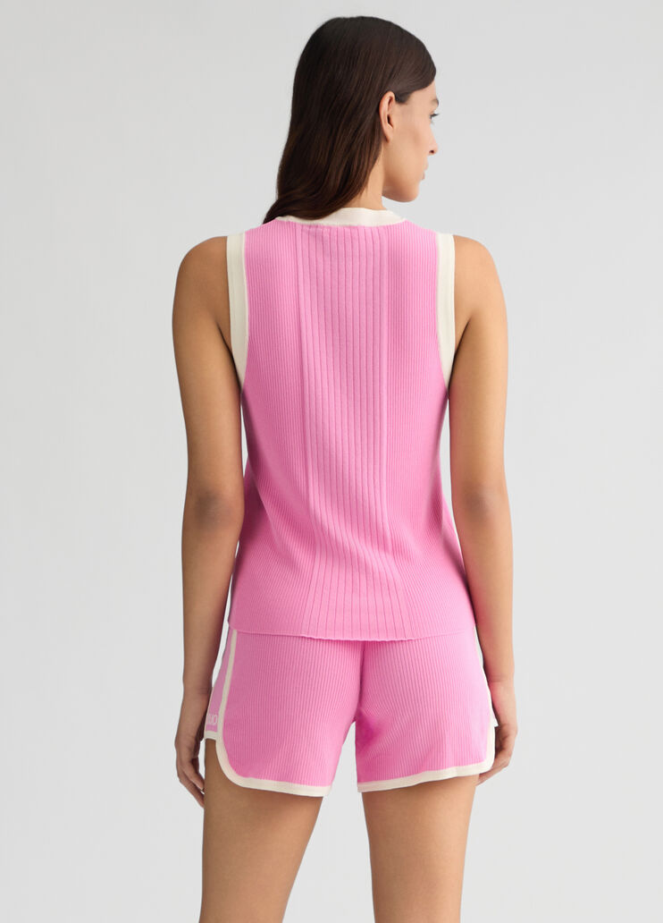 Pink knit top pink Liu Jo - large image number 1 Pink knit top pink Liu Jo - large image number 1