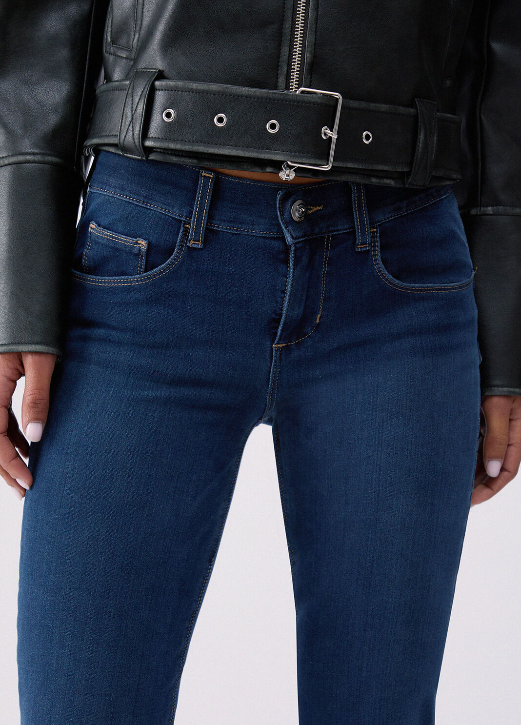 Jean skinny bottom-up denim bleu fonc&eacute; Liu Jo - large image number 4