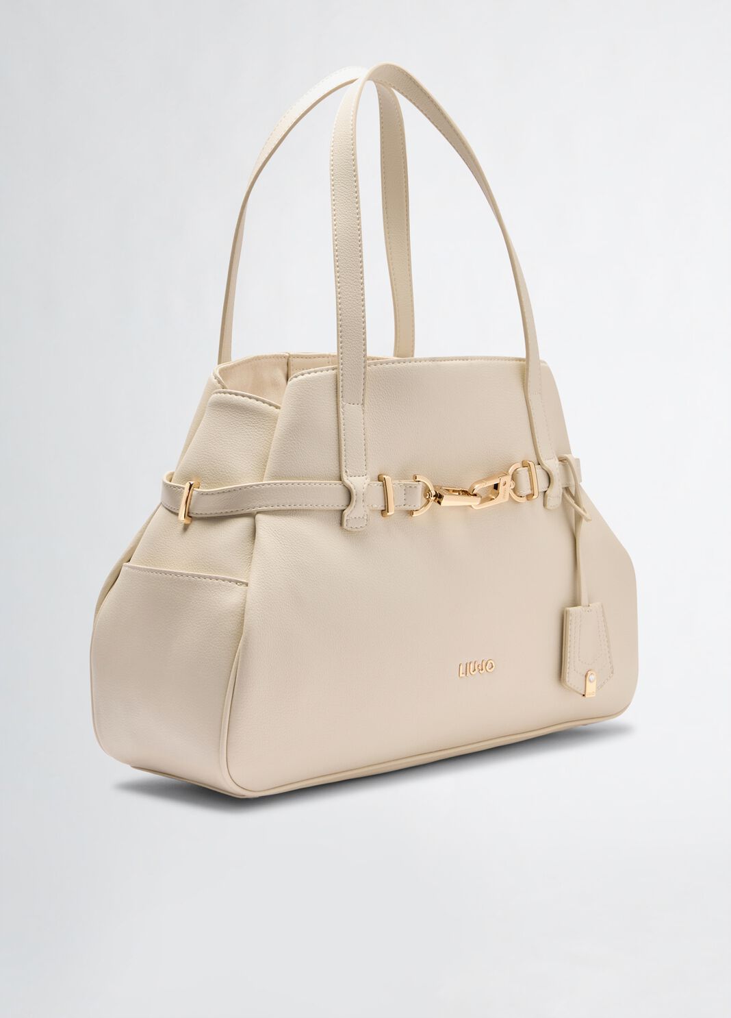 Large tote bag cream Liu Jo - large image number 4
