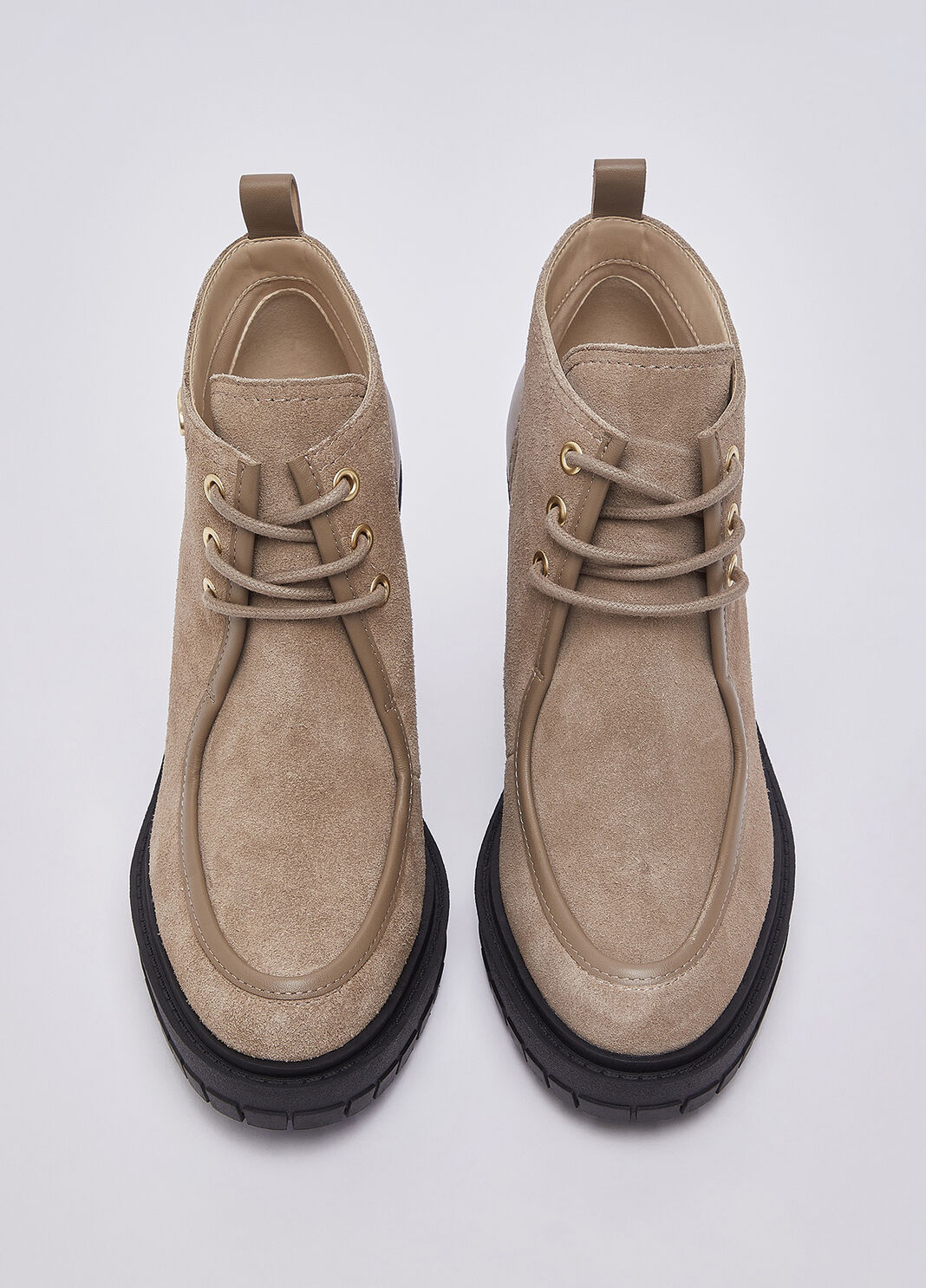 Bottines en daim &agrave; lacets havane Liu Jo - large image number 3