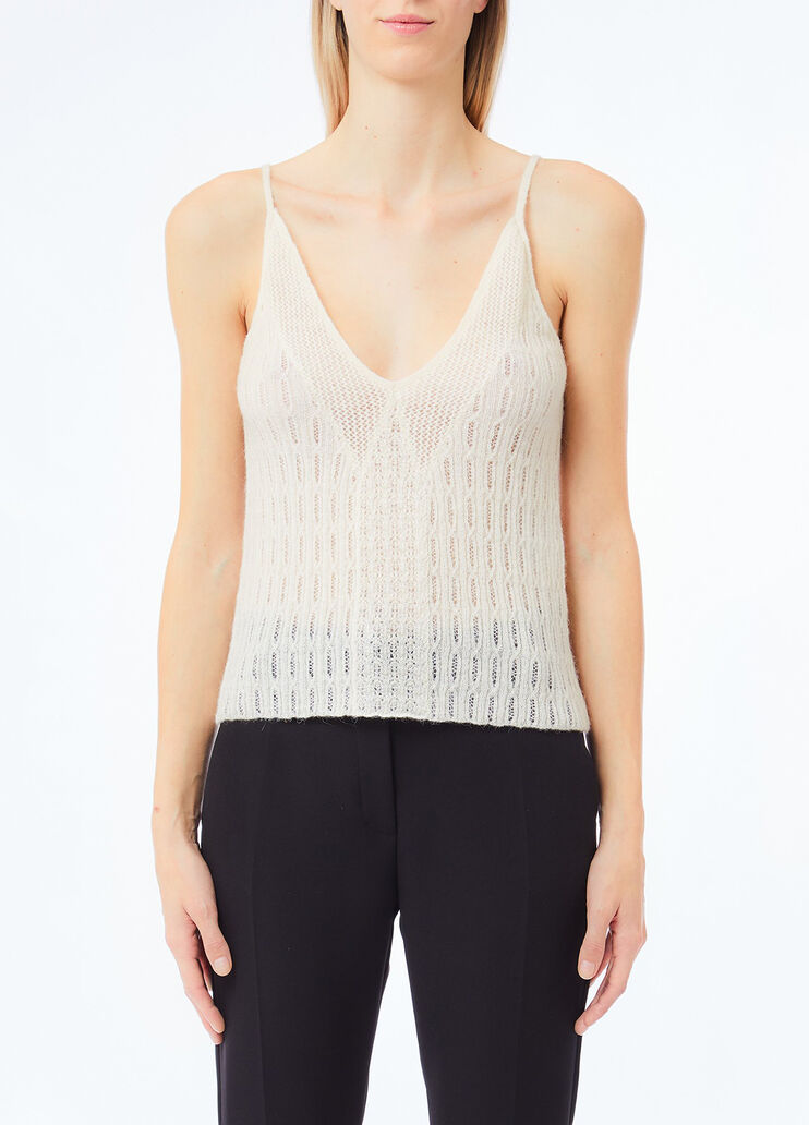 Top de lana y alpaca blanco Liu Jo - medium