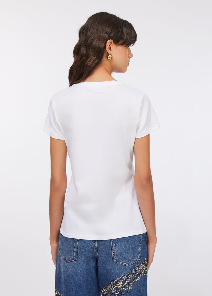 T-shirt Liu Jo Better blanc et fleurs Liu Jo - large image number 1