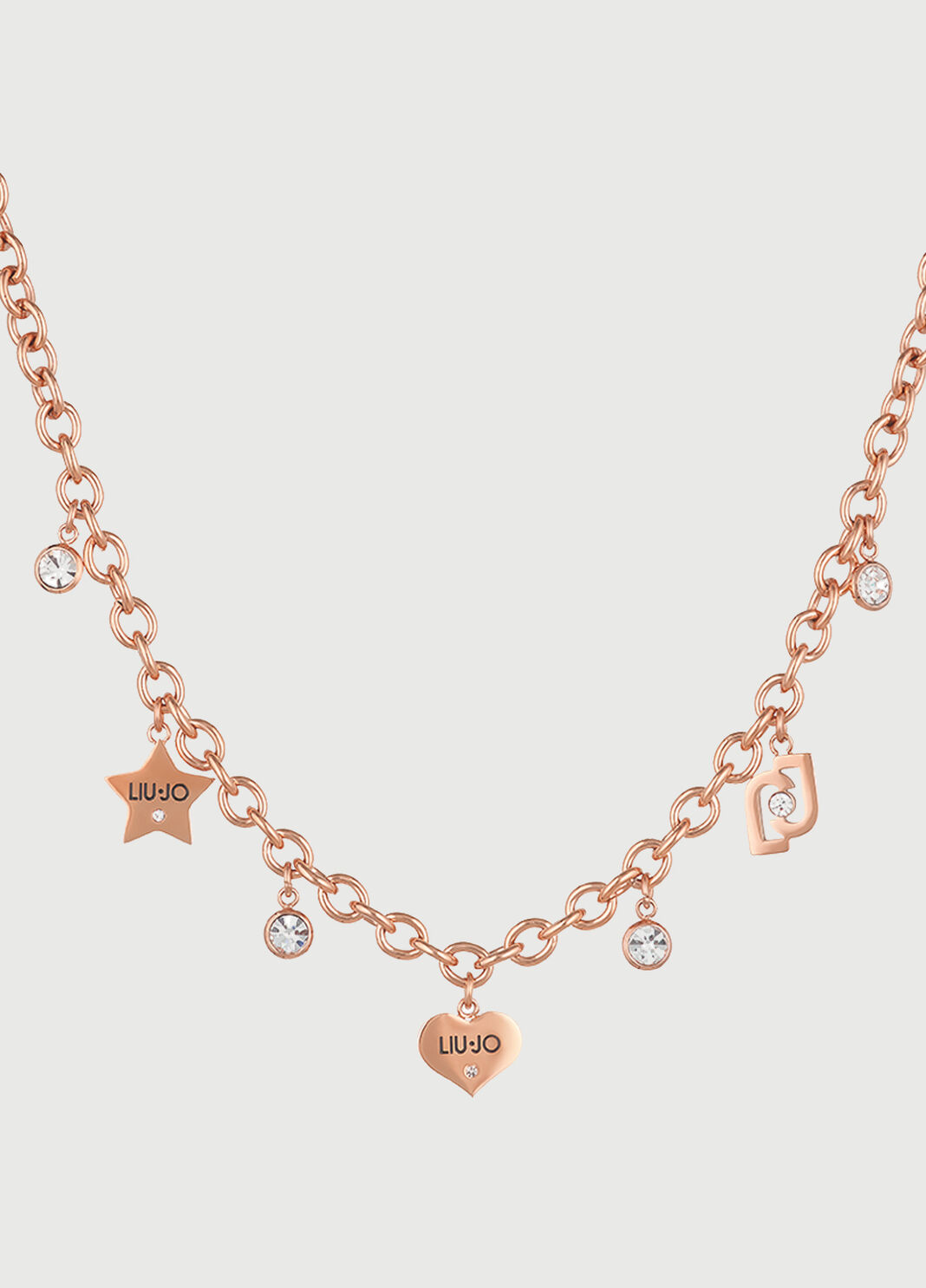 Necklace with charm rose gold colour Liu Jo - large image number 1